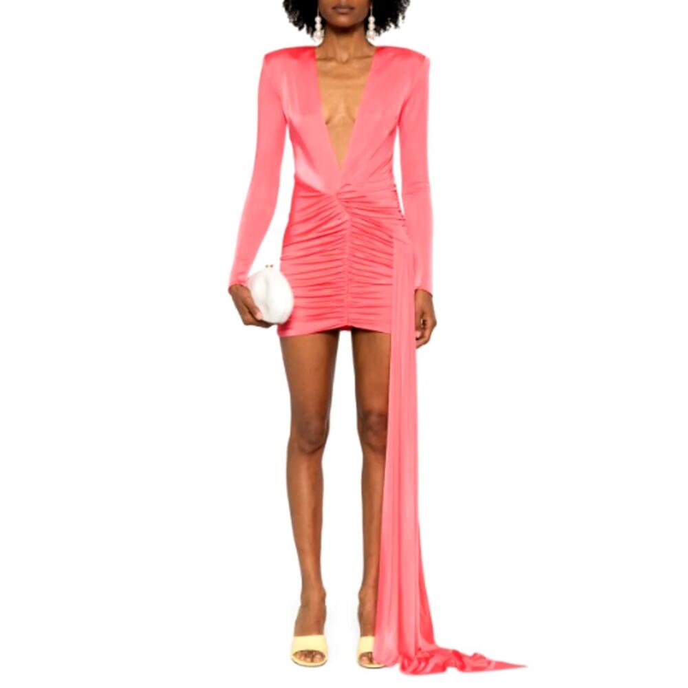 The New Arrivals Ilkyaz Ozel Pink Odyssey Azure Mini Dress Size 34 XS